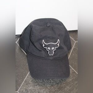 Under Armour Project Rock Hat – Black – OSFA – Brahma Bull Logo